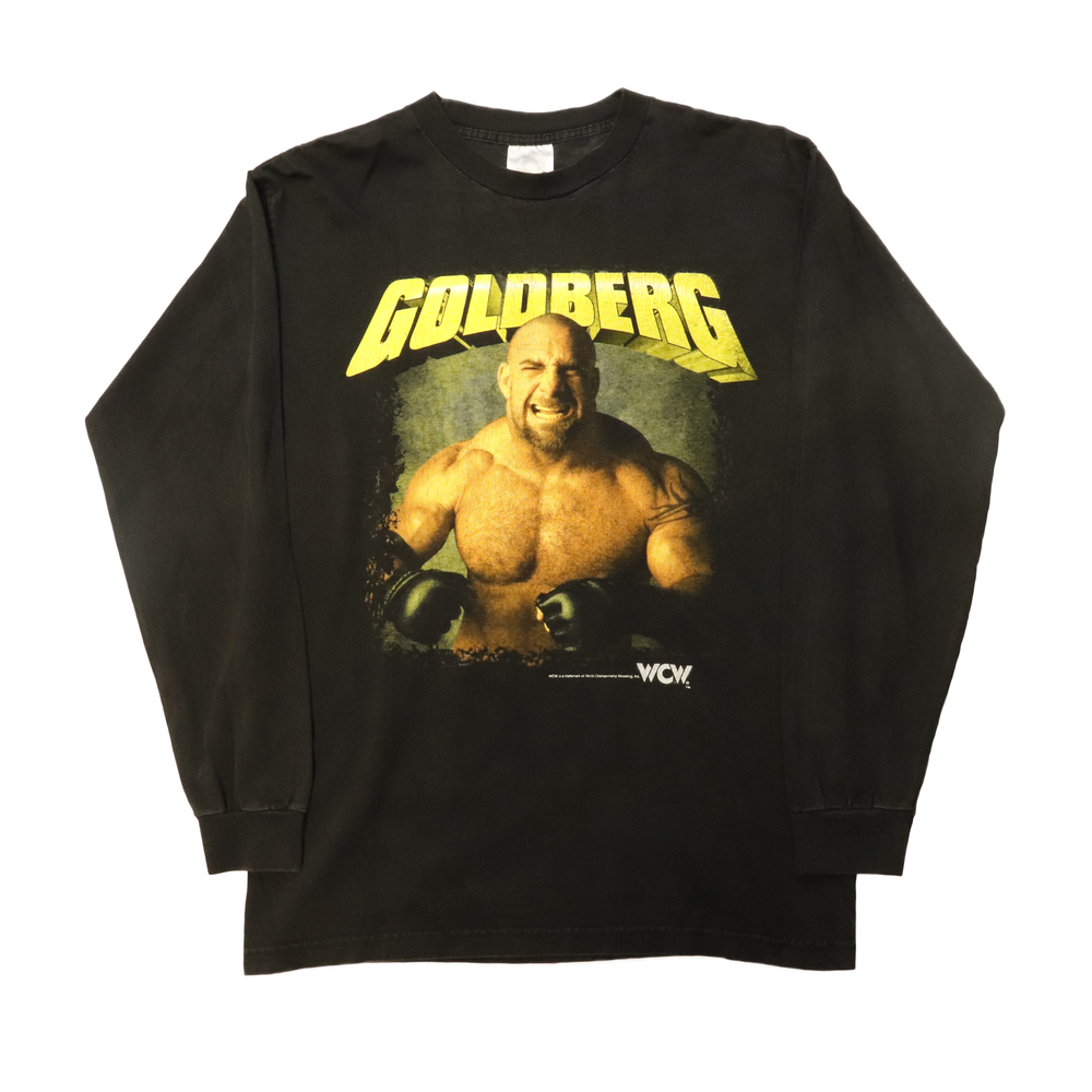 Vintage 90s Goldberg WCW Graphic Long Sleeve Tshirt Size M